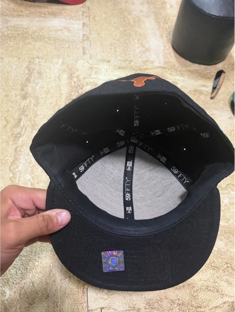 New Era University Texas Longhorns Hat Fitted 7 3/8 READ